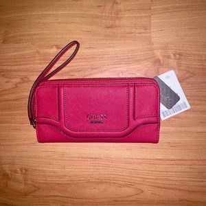 GUESS Zip Around Wallet In Color Punch